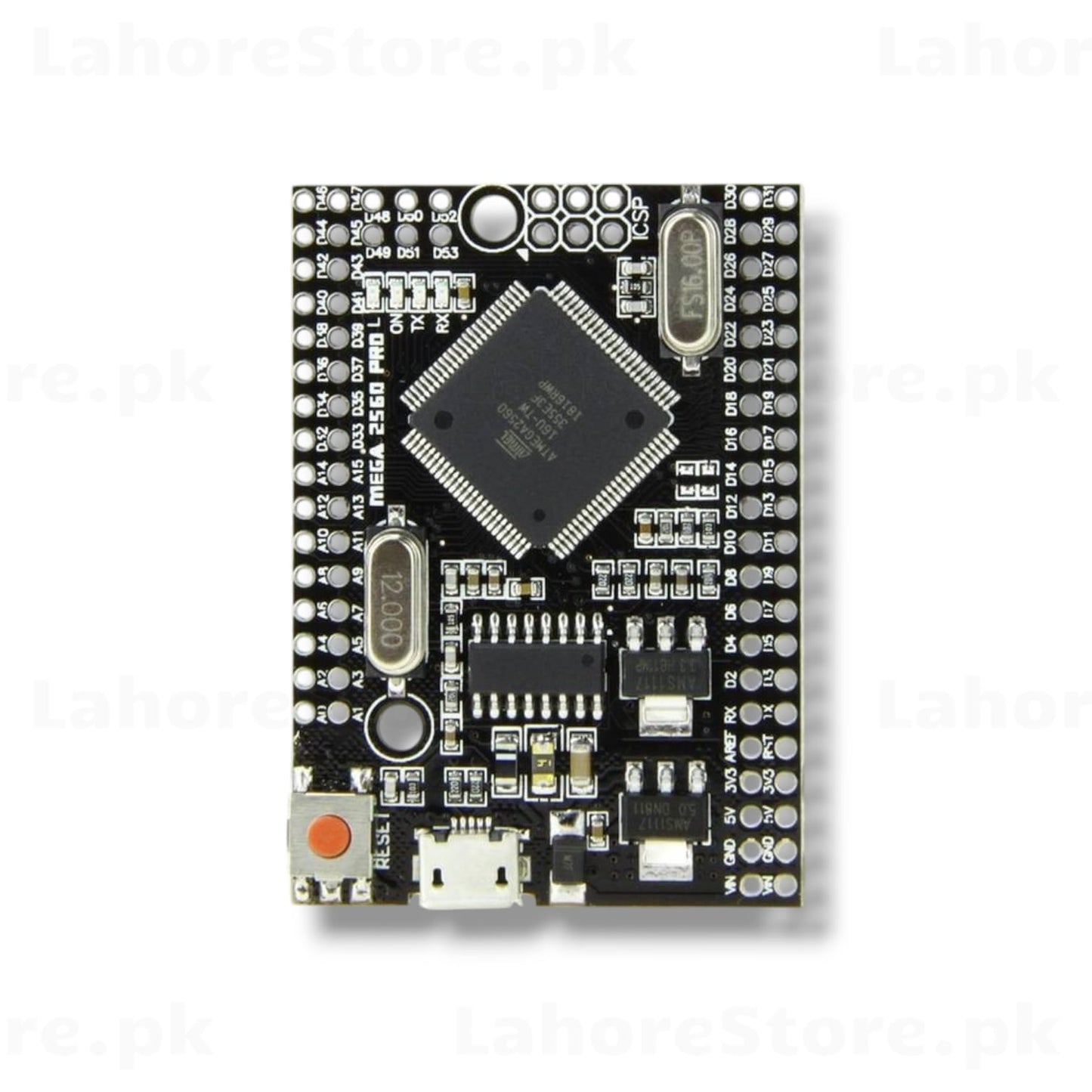 Arduino Mega 2560 PRO Mini - Top View showing ATmega2560 chip