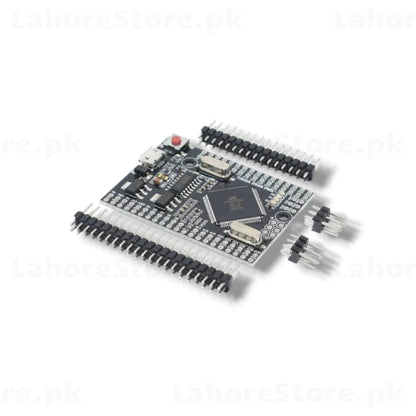 Arduino Mega 2560 PRO Mini - Angle View with black header pins