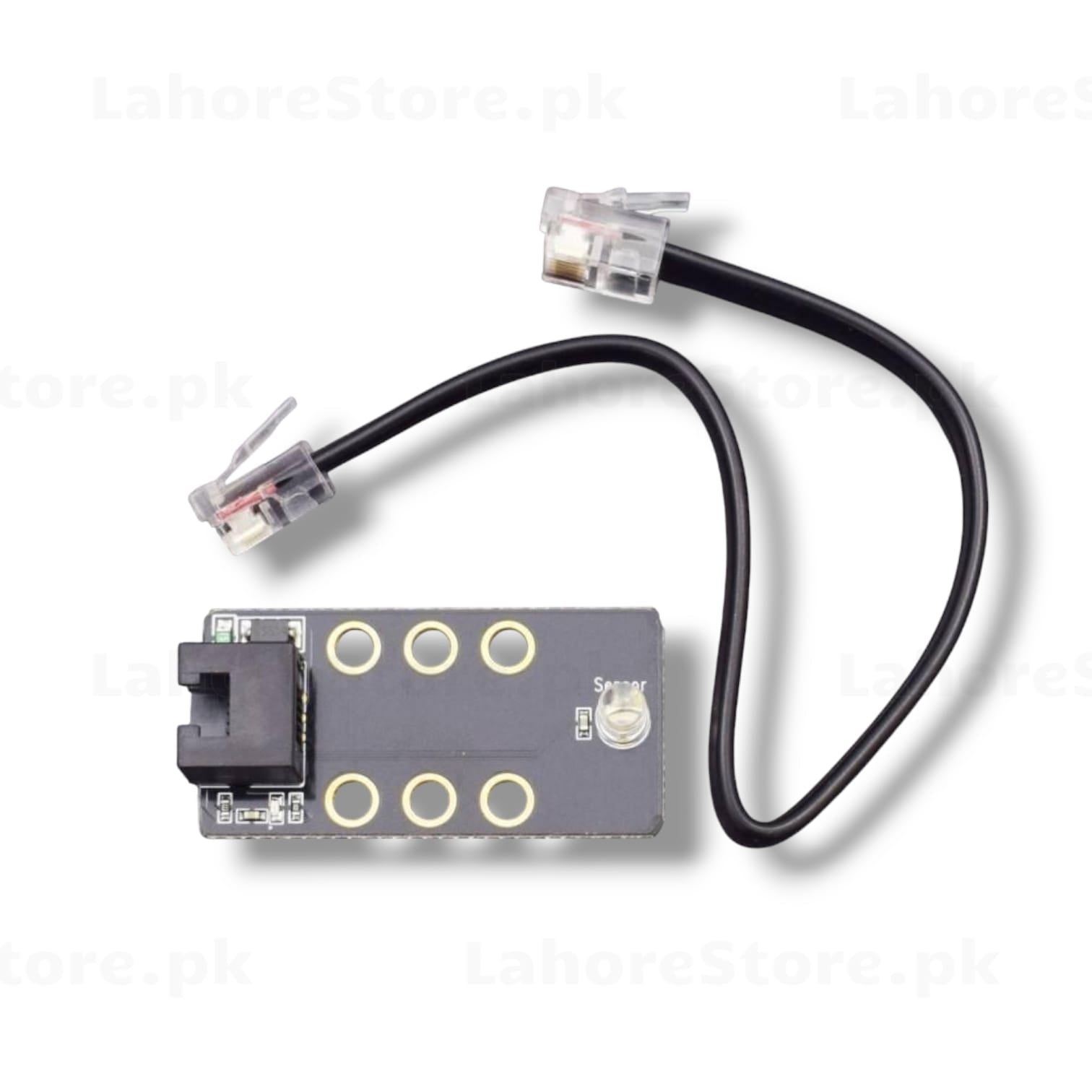 3D printer filament runout sensor PCB module with RJ11 connector and cable