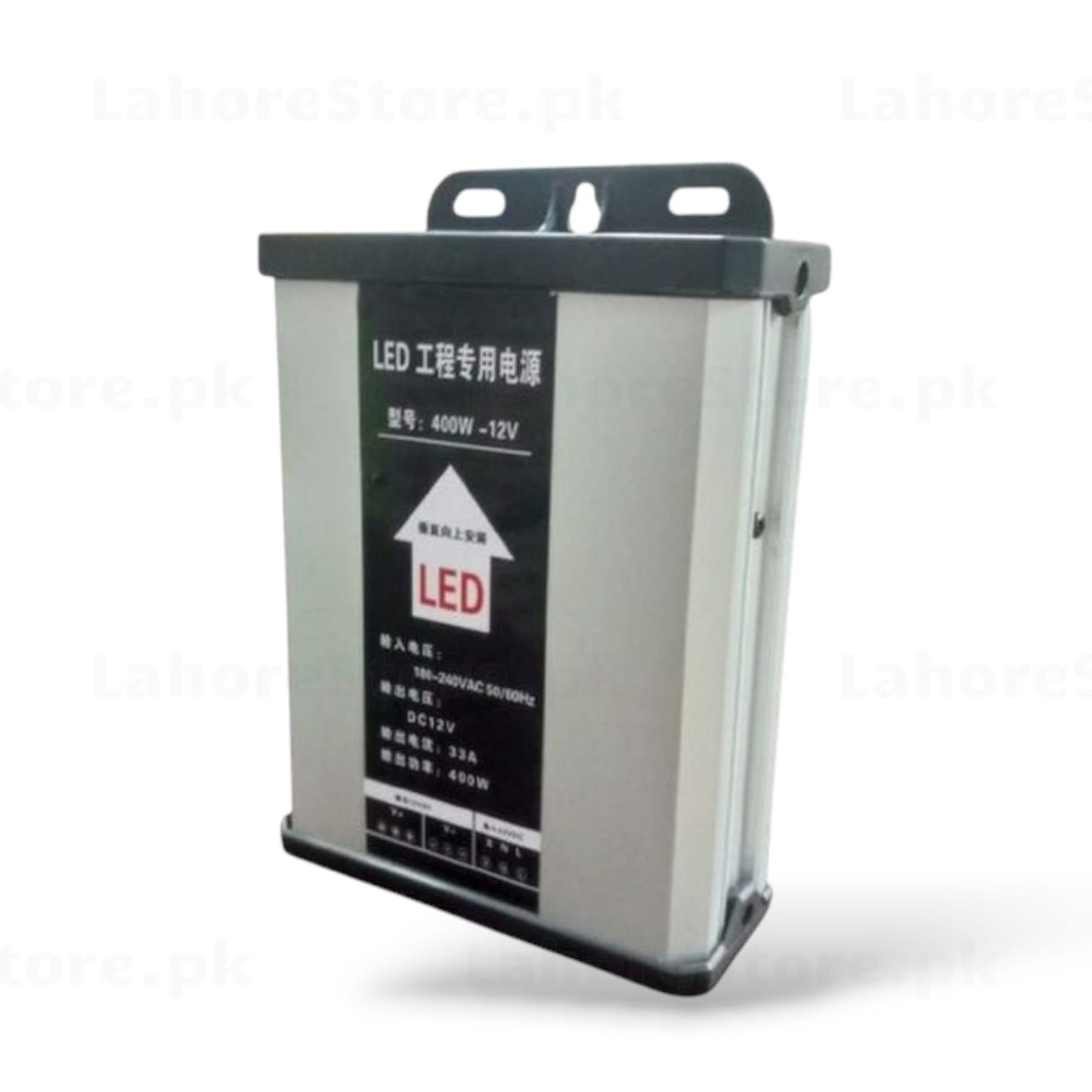 400W 12V LED power supply front view with label