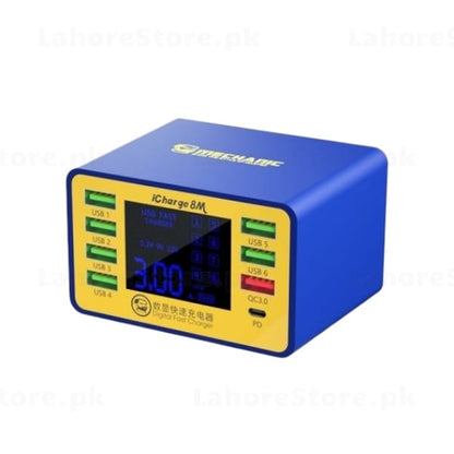 Mechanic iCharge 8M - 8-Port Charging Station Front View