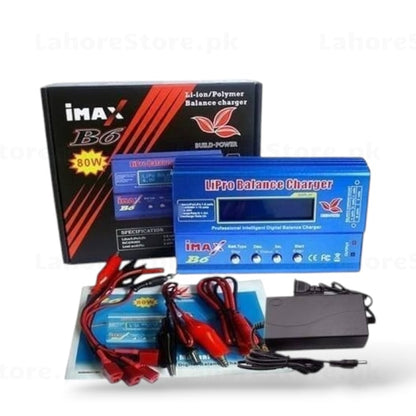 iMAX B6 LiPo Balance Charger with balance leads and connectors