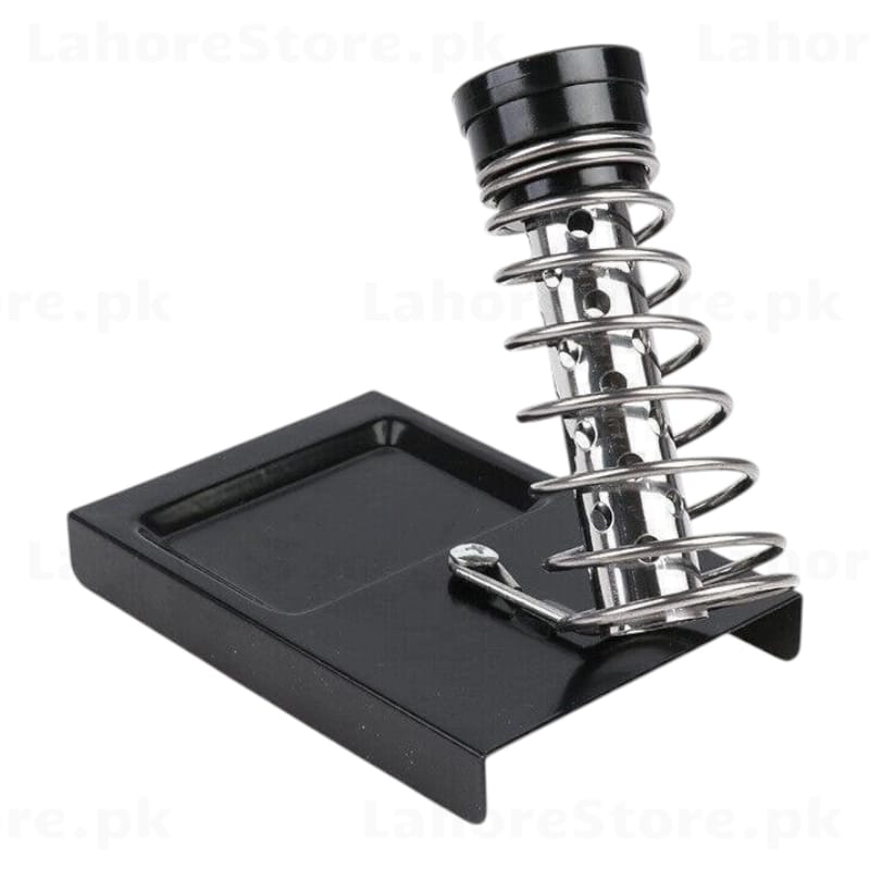 Soldering Iron Stand with Coil Spring Holder and Cleaning Tray