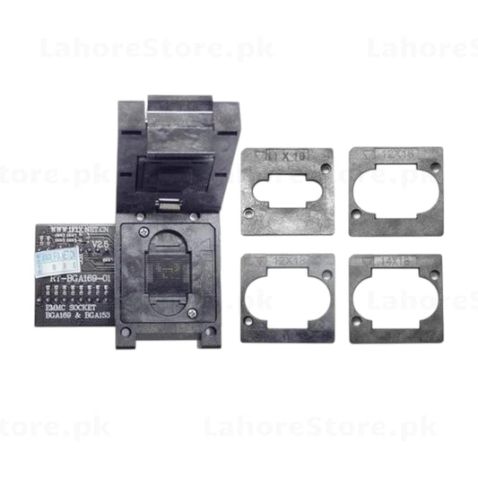 eMMC Socket BGA169 BGA153 RT-BGA169-01 V2.5 with 4 Size Inserts
