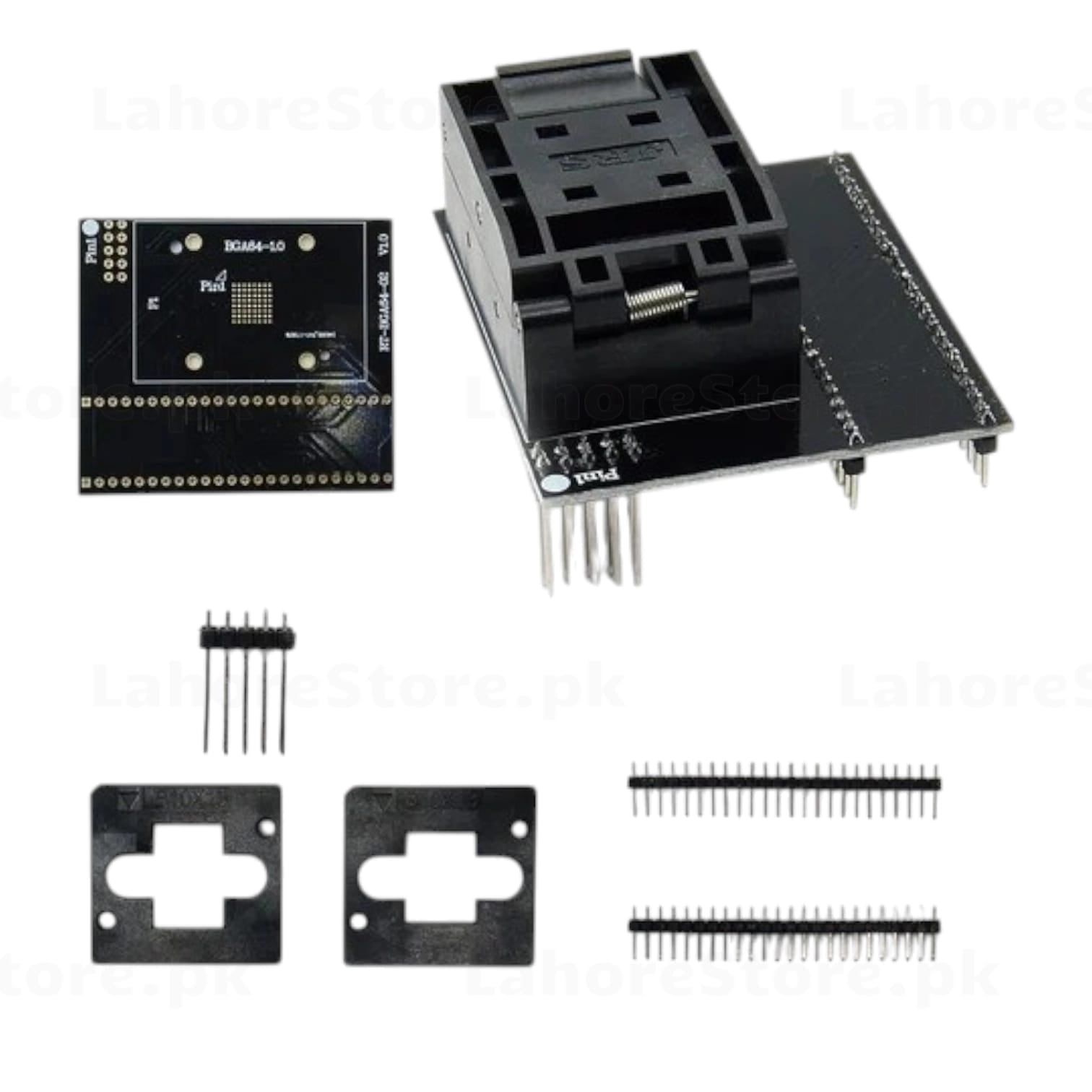 eMMC Socket BGA154 RT-BGA154-02 V1.0 Adapter with PCB Board and Header Pins