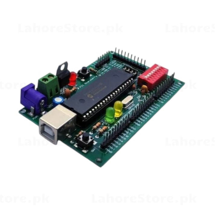 PIC Microcontroller Development Board DIP40 with USB potentiometer DIP switch and LEDs