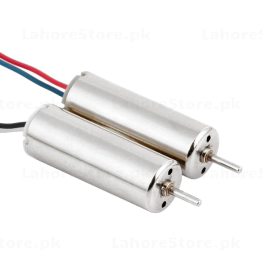 8520 Coreless DC Motor close-up showing shaft and wires