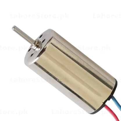 8520 Coreless DC Motor with black propeller attached