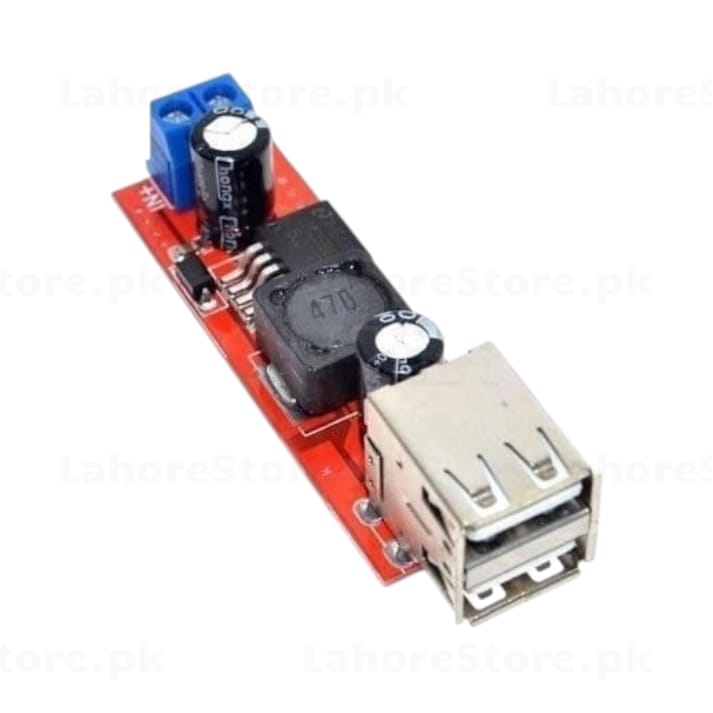 DC-DC Buck Converter 5V Dual USB Output Module red PCB