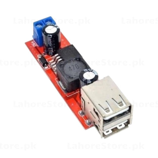 DC-DC Buck Converter 5V Dual USB Output Module red PCB