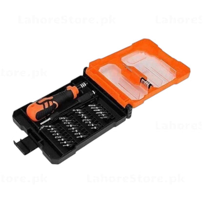 JAKEMY JM-8159 34-in-1 precision screwdriver set retail box front view showing model number and 34-in-1 label