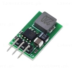 3-in-1 DC-DC Buck Converter Module angled view showing top component layout and 3-pin header