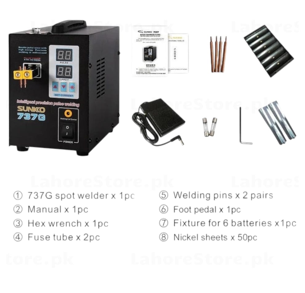 SUNKKO 737G fixed welding head and pedal