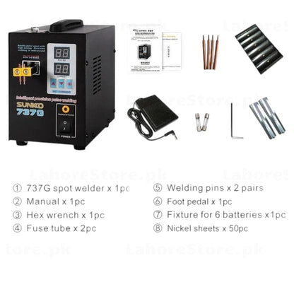 SUNKKO 737G fixed welding head and pedal