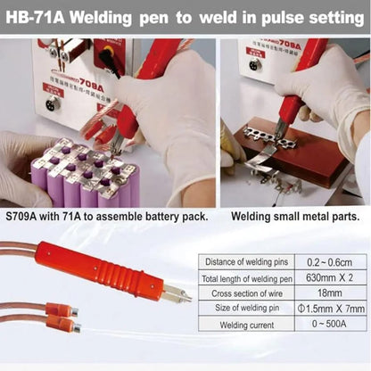 SUNKKO 709A handheld welding pen application