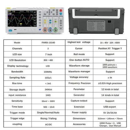 FR 1014D 100MHz 2 CHANNEL OSCILLOSCOPE - Lahore Store