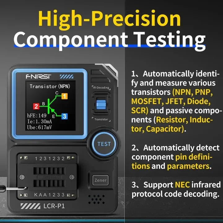 FR LCR P1 DIGITAL TRANSISTOR TESTER - Lahore Store