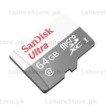 SanDisk Ultra 64GB microSD card.